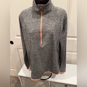 Under Armour Gray and Orange HeatGear Pullover